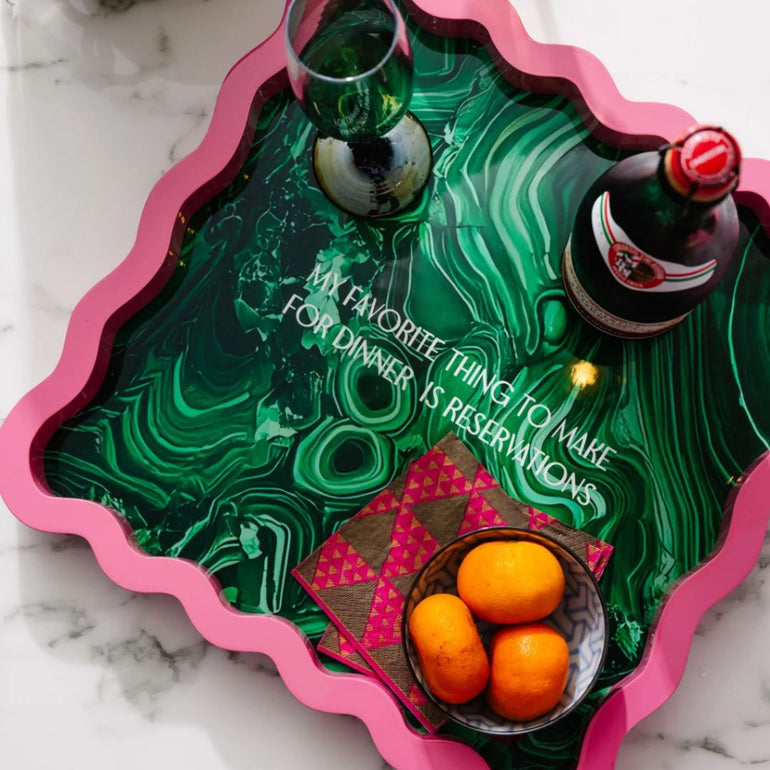 "Reservations" Large Laquer Tray, the best customized gift and gifts for her and for him from Inna Carton online shop Dubai, UAE!

