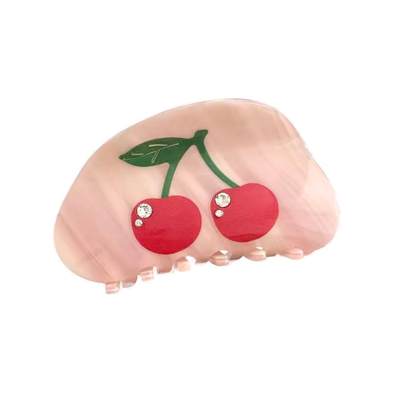 Retro Cherry Hair Claw Clip Pink, the best customized gift and gifts for her and for him from Inna Carton online shop Dubai, UAE!

