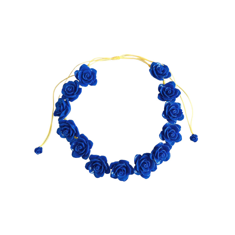 Rose Necklace | Electric Blue , the best gift and gifts for him and for her from Inna Carton, the best online gift store in Dubai, UAE.