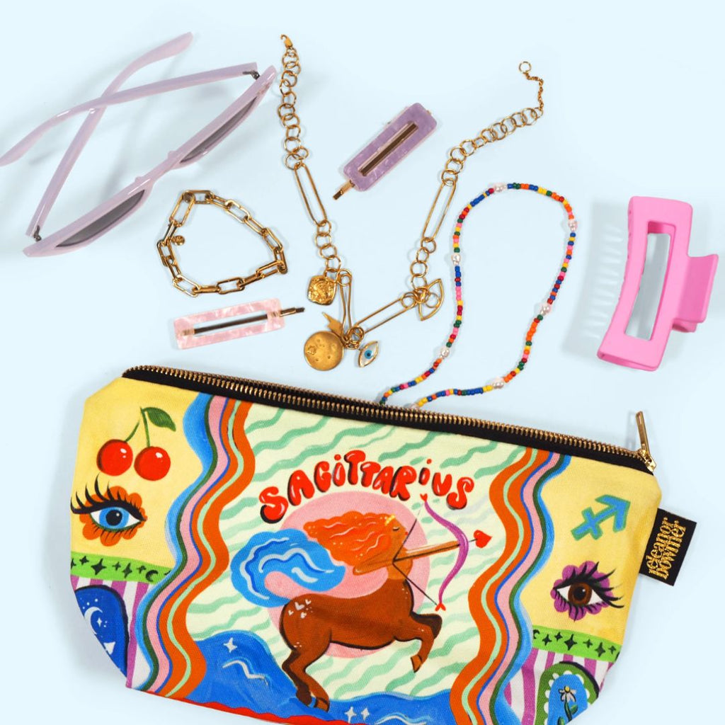 Sagittarius Zip Bag, the best customized gift and gifts for her and for him from Inna Carton online shop Dubai, UAE!
