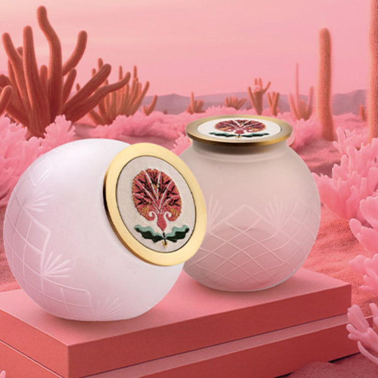 Sahara Rose Glass Jar, the best customized gift and gifts for her and for him from Inna Carton online shop Dubai, UAE!
