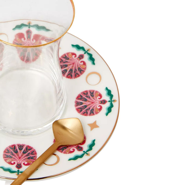 Sahara Rose Glass Tea Cups, the best customized gift and gifts for her and for him from Inna Carton online shop Dubai, UAE!
