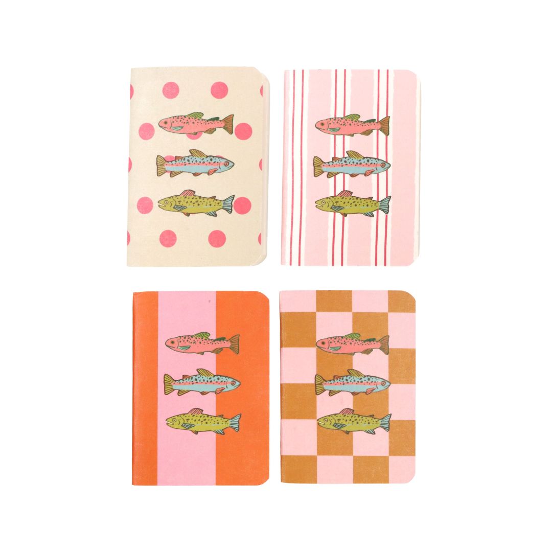 Sardines Cotton Pocket Notebooks Set, the best customized gift and gifts for her and for him from Inna Carton online shop Dubai, UAE!
