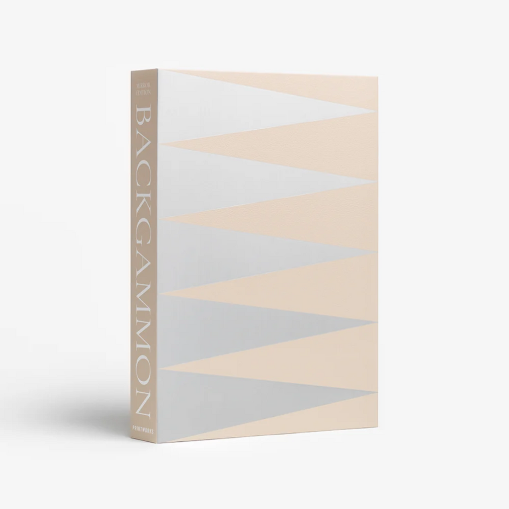 Art Of Backgammon Mirror | Beige & Black