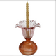 Fleur Large Glass Candleholder | Rose
