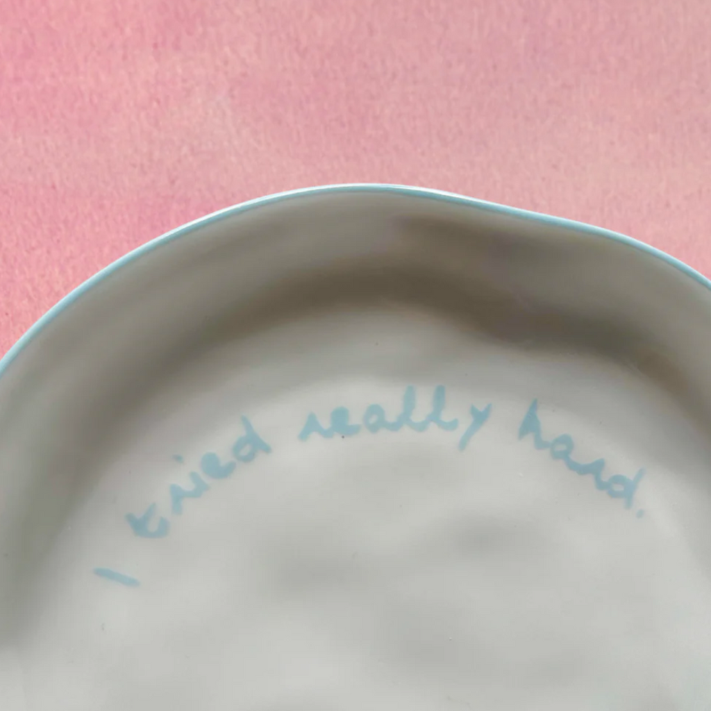 Statement Ceramic Plate | I Tried Really Hard