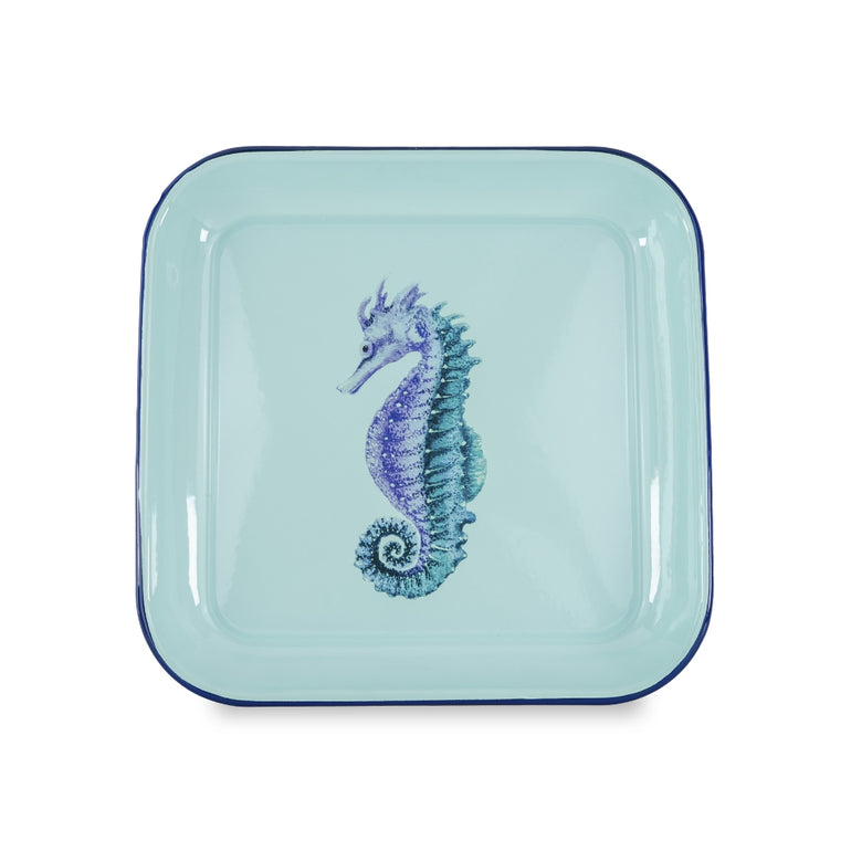 Seahorse Enamel Platter Tray, the best customized gift and gifts for her and for him from Inna Carton online shop Dubai, UAE!
