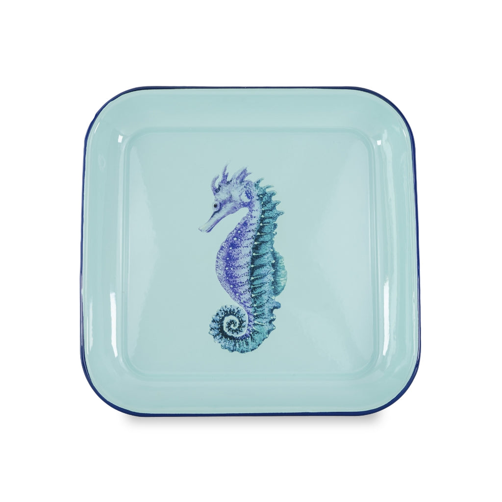 Seahorse Enamel Platter Tray, the best customized gift and gifts for her and for him from Inna Carton online shop Dubai, UAE!
