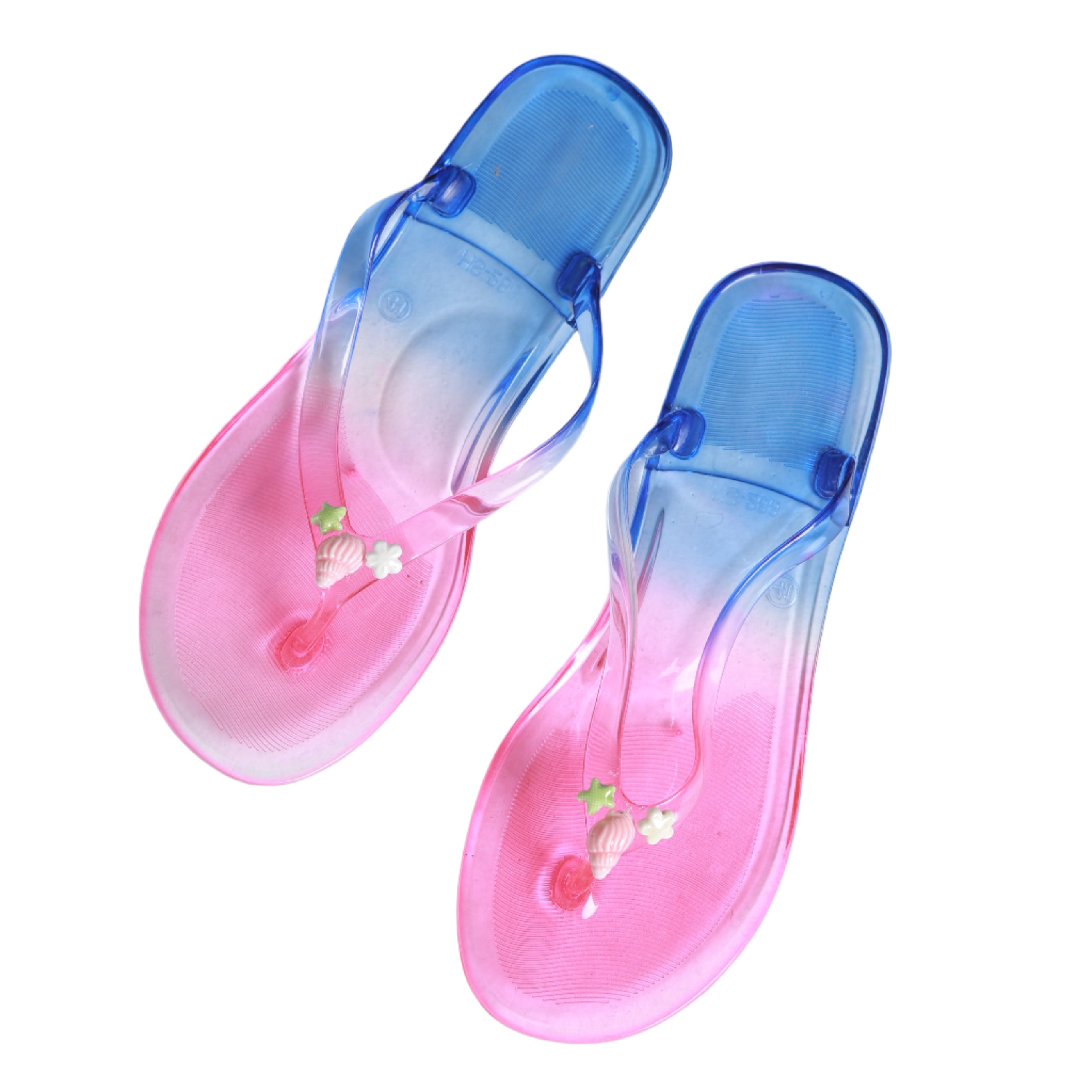 Seashell Jelly Flip Flop Blue, the best customized gift and gifts for her and for him from Inna Carton online shop Dubai, UAE!