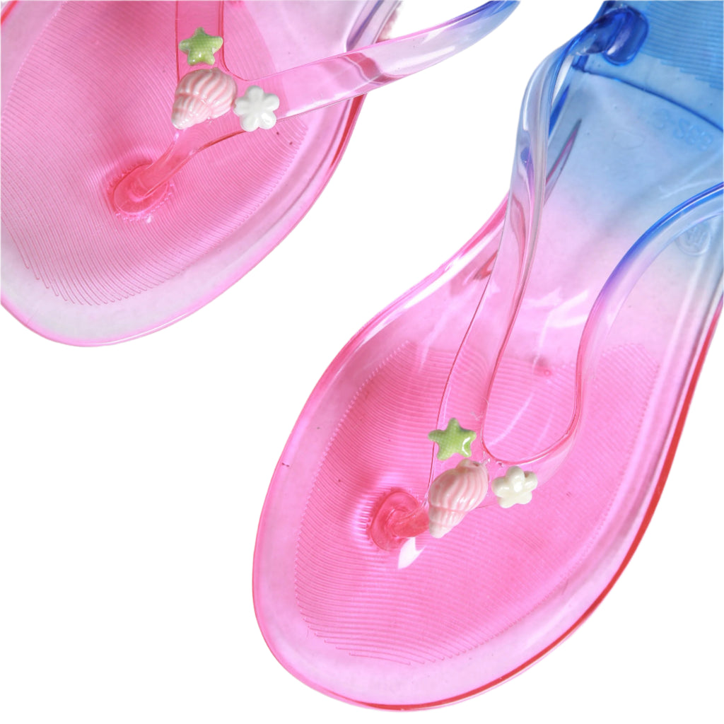 Seashell Jelly Flip Flop Blue, the best customized gift and gifts for her and for him from Inna Carton online shop Dubai, UAE!