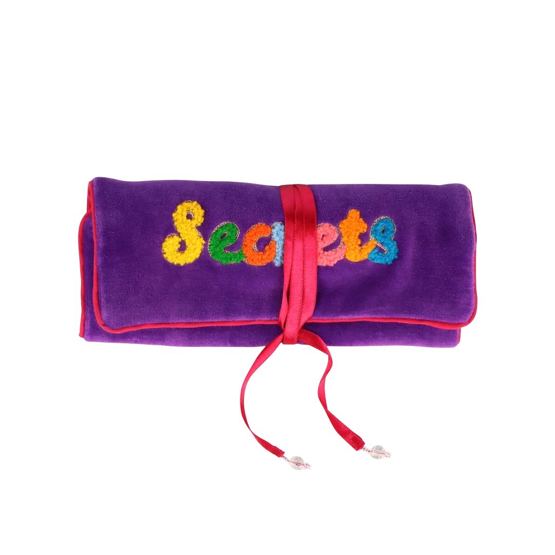 Secrets Velvet Jewelry Roll, the best customized gift and gifts for her and for him from Inna Carton online shop Dubai, UAE!
