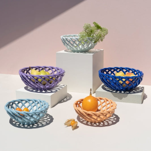 Octaevo Sicilia Ceramic Small Basket Tangerine, the best customize gift and gifts for her and for him from Inna Carton online shop Dubai, UAE!