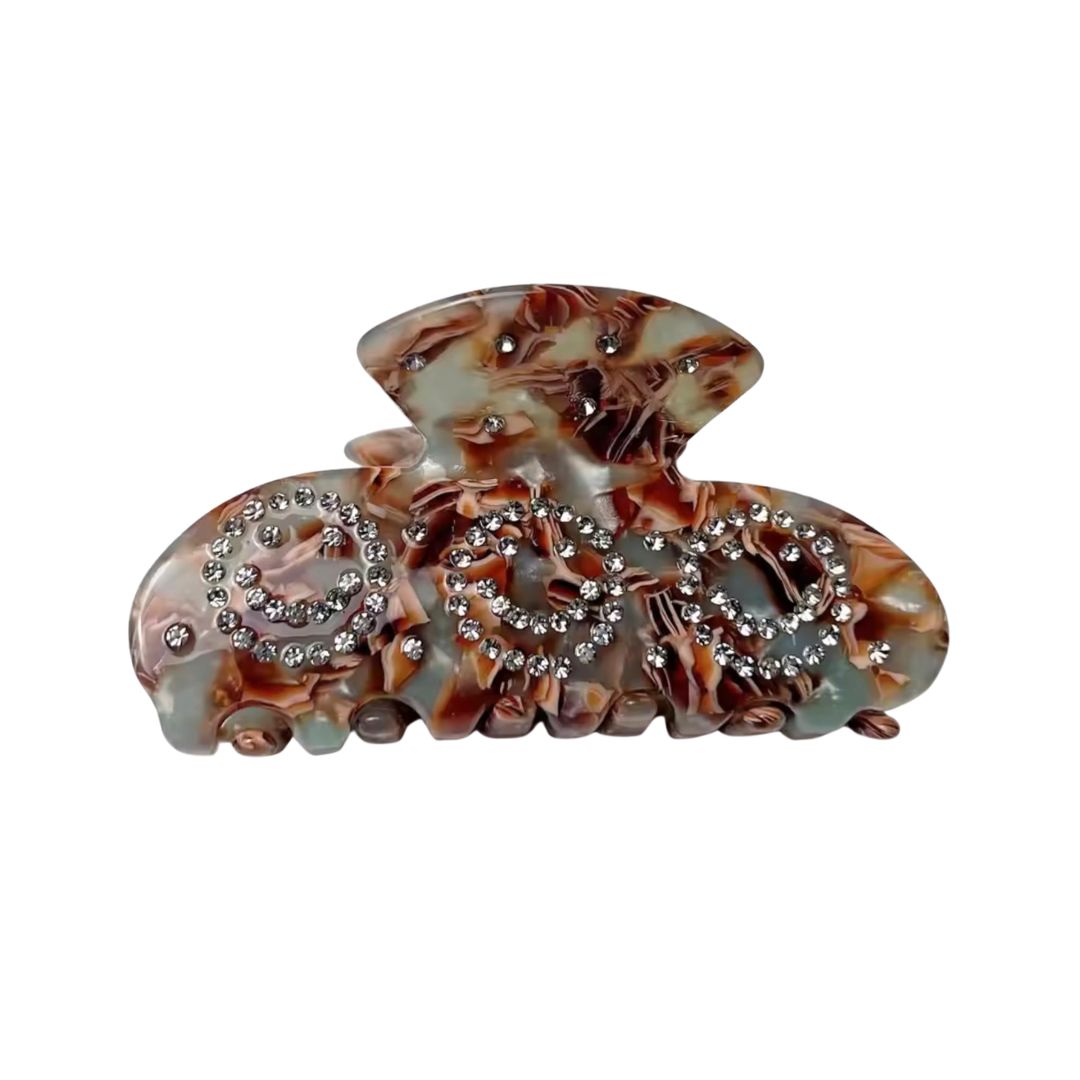 Smiley Rhinestone Claw Clip, the best customized gift and gifts for her and for him from Inna Carton online shop Dubai, UAE!
