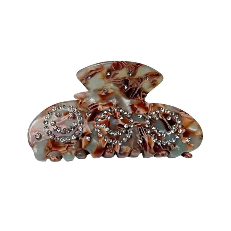 Smiley Rhinestone Claw Clip, the best customized gift and gifts for her and for him from Inna Carton online shop Dubai, UAE!
