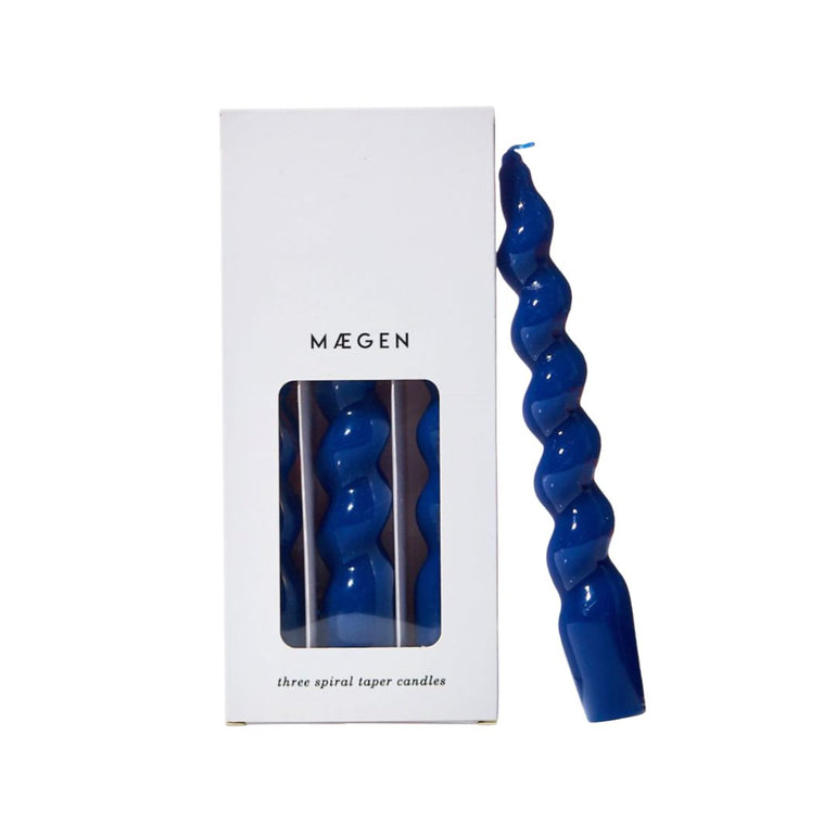 Spiral Taper Candle Set Navy, the best customized gift and gifts for her and for him from Inna Carton online shop Dubai, UAE!
