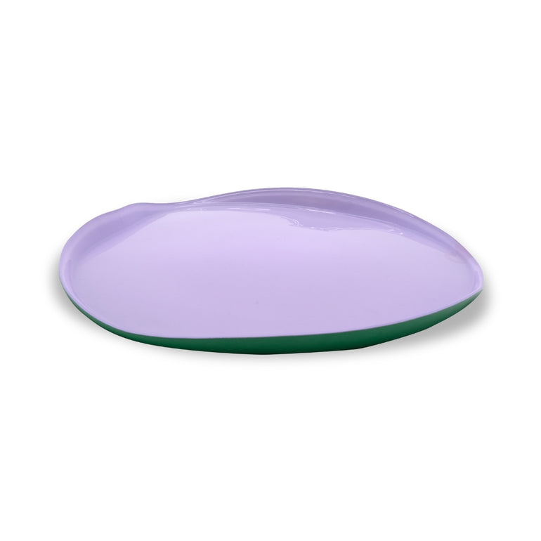 Splash Glass Dinner Plates Set Lilac & Green, the best customized gift and gifts for her and for him from Inna Carton online shop Dubai, UAE!

