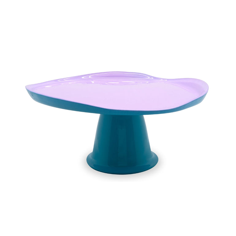 Splash Platter Glass Stand Lilac & Turquoise, the best customized gift and gifts for her and for him from Inna Carton online shop Dubai, UAE!
