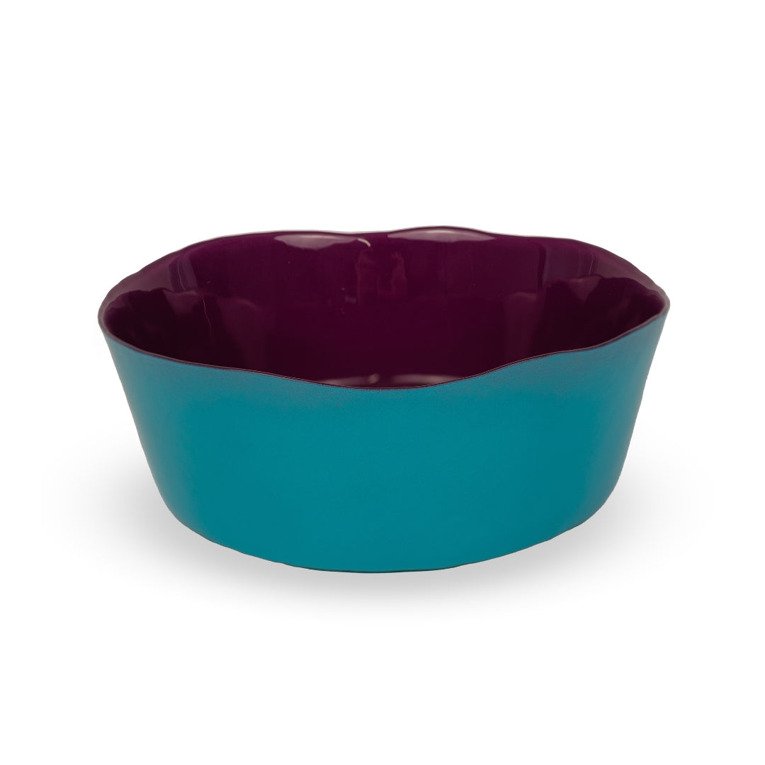 Splash Glass Serving Bowl Burgundy & Blue, the best customized gift and gifts for her and for him from Inna Carton online shop Dubai, UAE!
