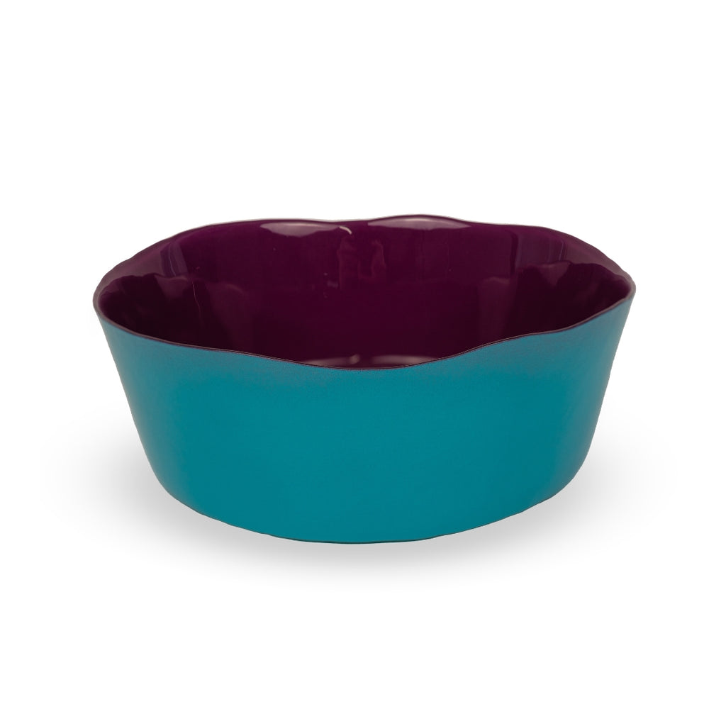 Splash Glass Serving Bowl Burgundy & Blue, the best customized gift and gifts for her and for him from Inna Carton online shop Dubai, UAE!

