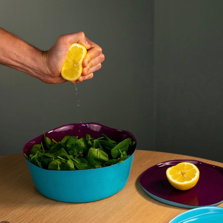 Splash Glass Serving Bowl Burgundy & Blue, the best customized gift and gifts for her and for him from Inna Carton online shop Dubai, UAE!
