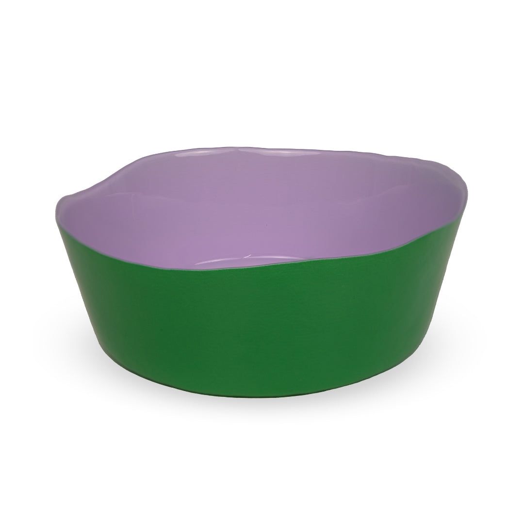 Splash Glass Serving Bowl Lilac & Green, the best customized gift and gifts for her and for him from Inna Carton online shop Dubai, UAE!
