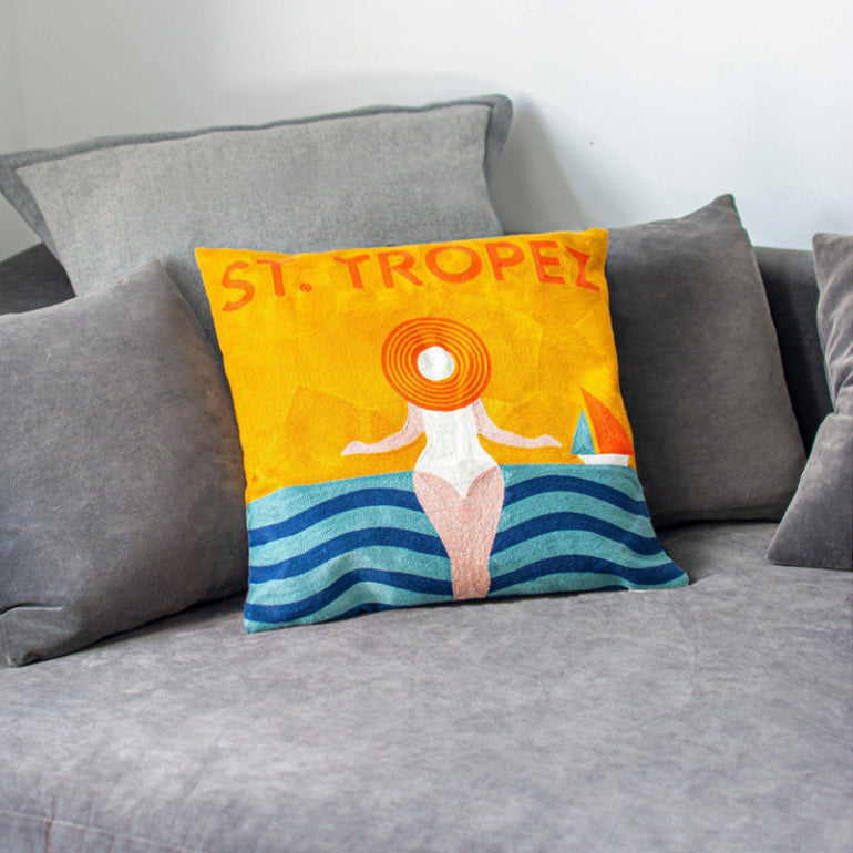 St Tropez Pillow, the best customize gift and gifts for her and for him from Inna Carton online shop Dubai, UAE!