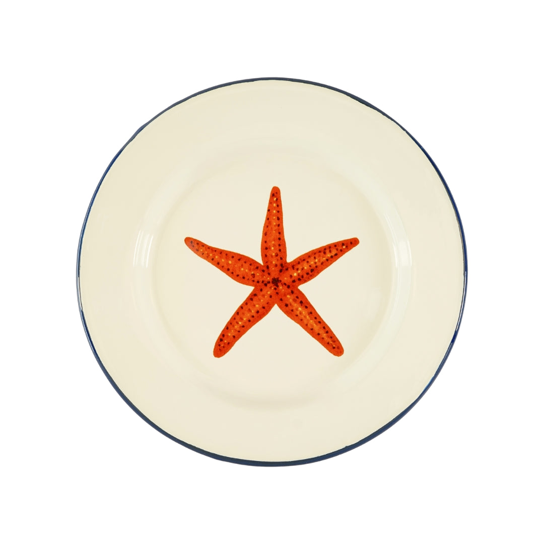 Star Fish Enamel Dinner Plate, the best customized gift and gifts for her and for him from Inna Carton online shop Dubai, UAE!

