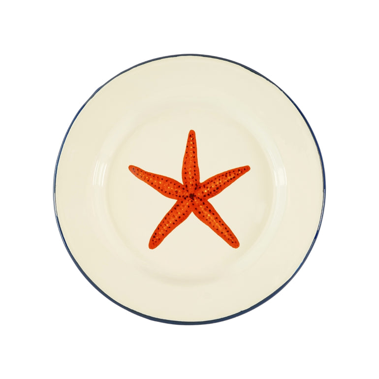 Star Fish Enamel Dinner Plate, the best customized gift and gifts for her and for him from Inna Carton online shop Dubai, UAE!
