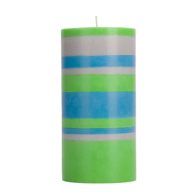 Striped Grass Candle, 100% Stearin Wax (Veg origin) Pure Cotton Wick (lead/metal Free) Ecological color dyes, paraffin-free, shop the best Ramadan gift gifts for her for him from Inna carton online store dubai, UAE!