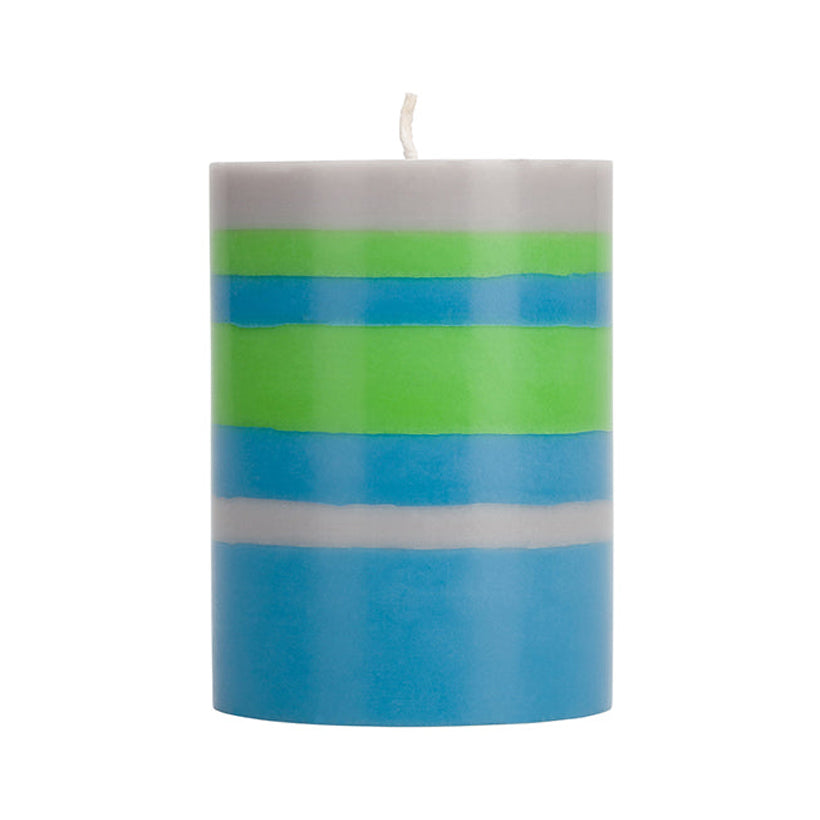 Striped Grass Candle, 100% Stearin Wax (Veg origin) Pure Cotton Wick (lead/metal Free) Ecological color dyes, paraffin-free, shop the best Ramadan gift gifts for her for him from Inna carton online store dubai, UAE!