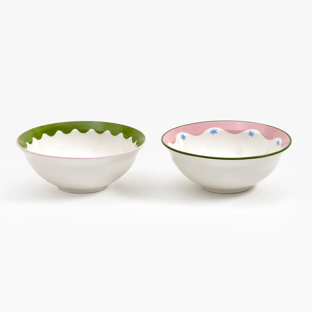 Eleanor Bowmer Electric Coast Set of 2 Nibble Bowls Sun & Lips, the best customize gift and gifts for her and for him from Inna Carton online shop Dubai, UAE!