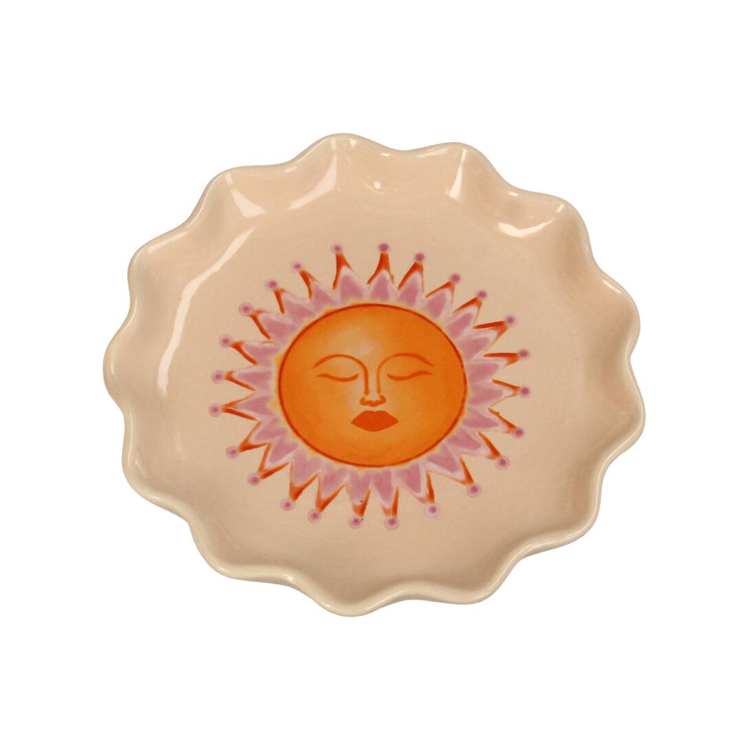 Sun Muse Ceramic Trinket Plate, the best customized gift and gifts for her and for him from Inna Carton online shop Dubai, UAE!
