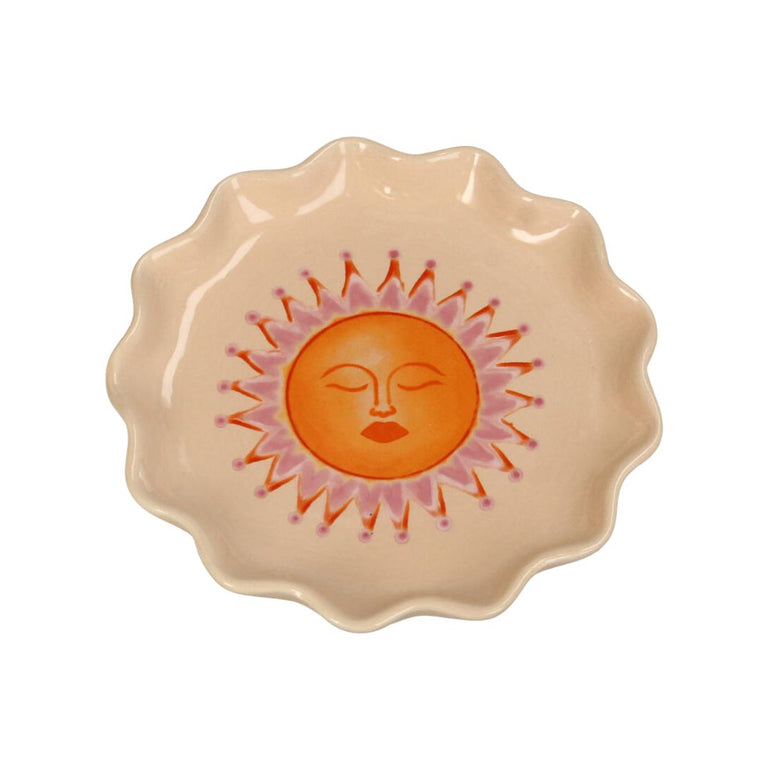 Sun Muse Ceramic Trinket Plate, the best customized gift and gifts for her and for him from Inna Carton online shop Dubai, UAE!
