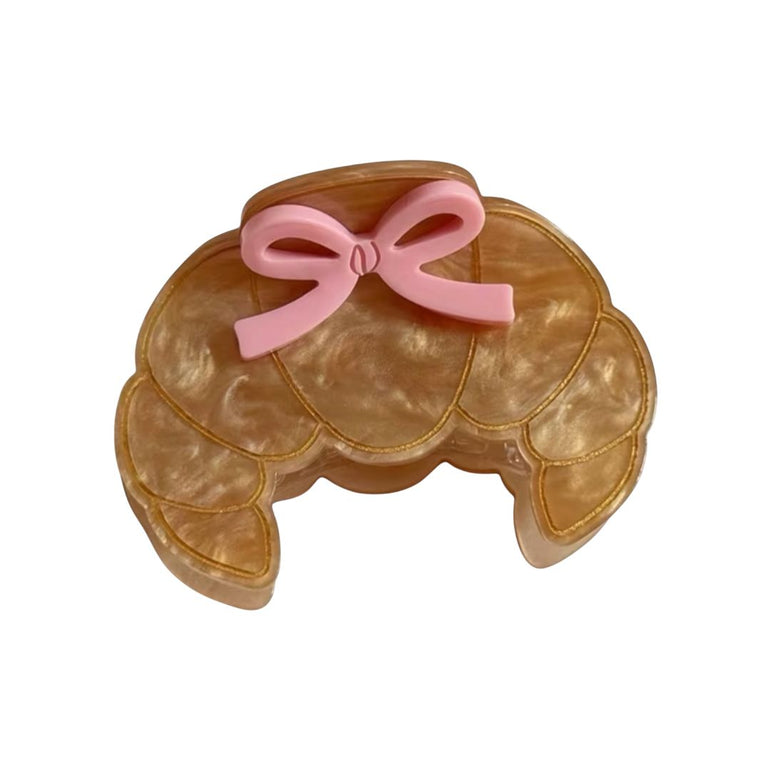 Sweet Croissant Hair Claw Clip, the best customized gift and gifts for her and for him from Inna Carton online shop Dubai, UAE!
