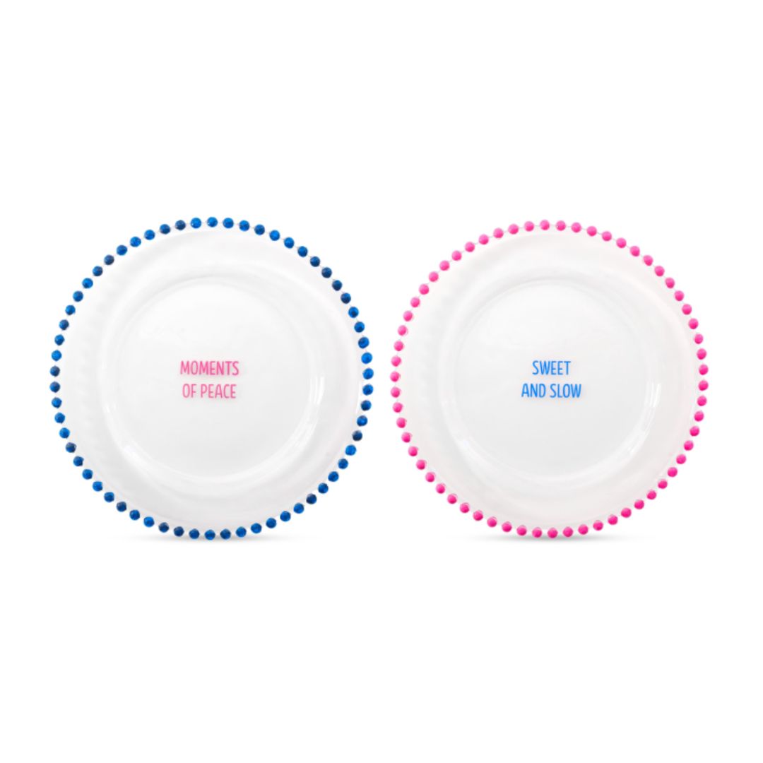 Sweet Moments Glass Plate Set, the best customized gift and gifts for her and for him from Inna Carton online shop Dubai, UAE!
