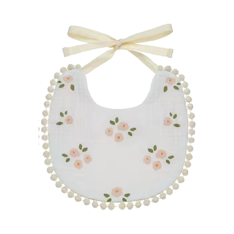 Sweet Pompom Bib Cherry Blossom, the best customized gift and gifts for her and for him from Inna Carton online shop Dubai, UAE!
