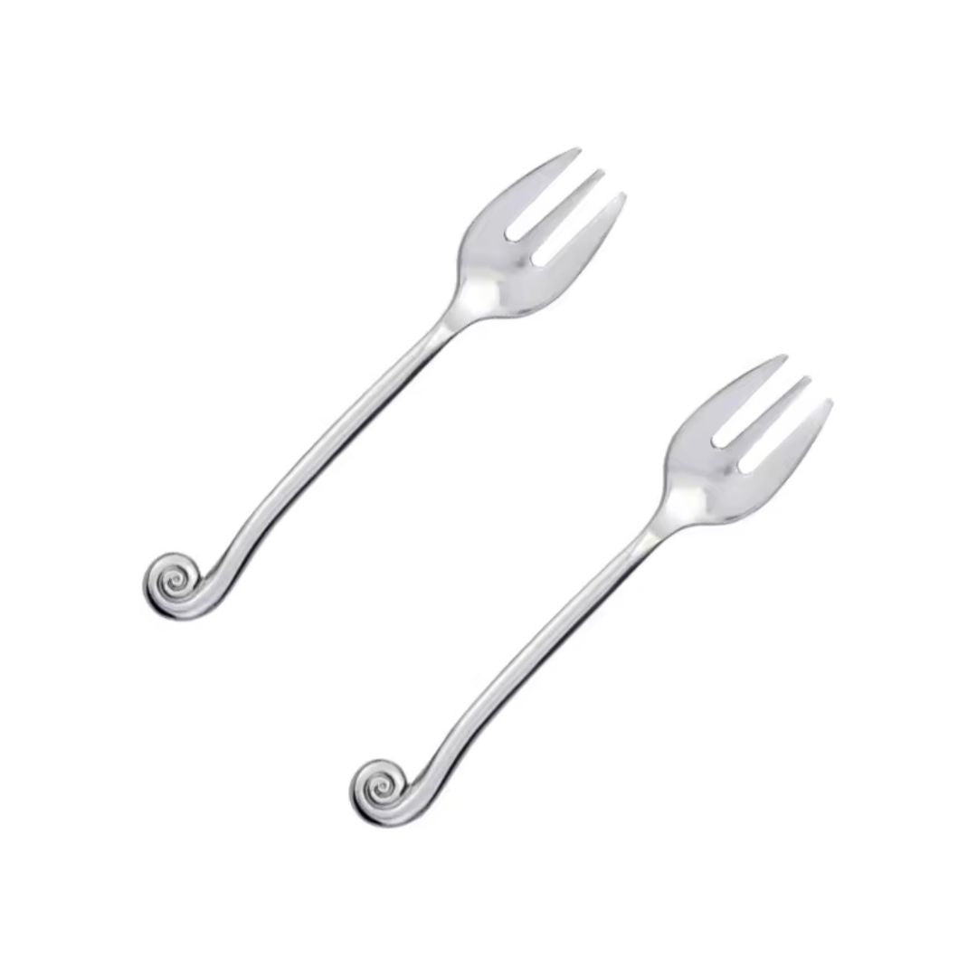 Swirl Stainless Cake Fork | Set, the best customized gift and gifts for her and for him from Inna Carton online shop Dubai, UAE!
