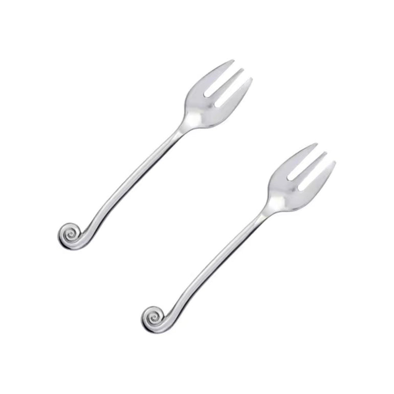 Swirl Stainless Cake Fork | Set, the best customized gift and gifts for her and for him from Inna Carton online shop Dubai, UAE!

