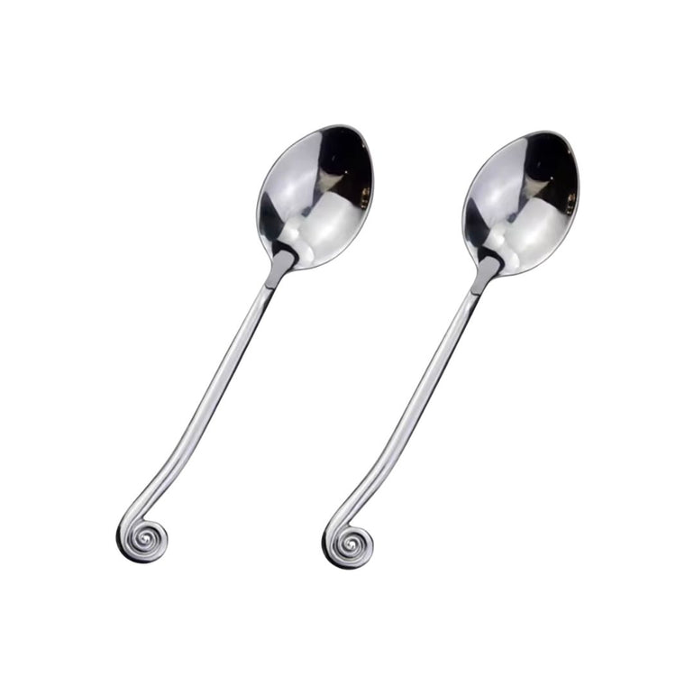 Swirl Stainless Dessert Spoons | Set, the best customized gift and gifts for her and for him from Inna Carton online shop Dubai, UAE!
