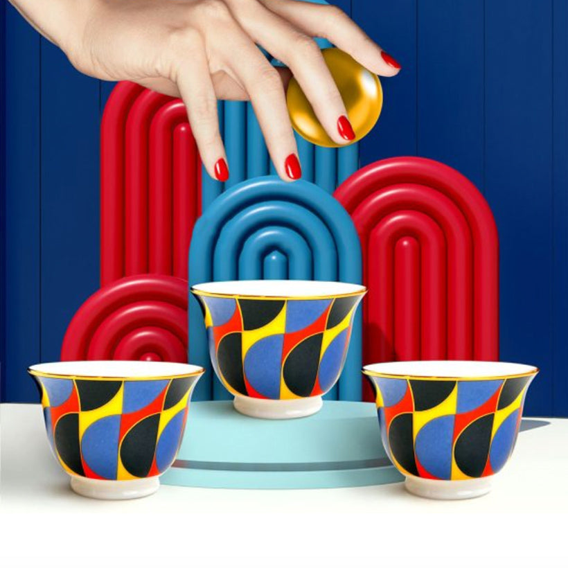 That 70's Coffee Cups Set Blue, the best ramadan customize gift and gifts for her and for him from Inna Carton online shop Dubai, UAE!