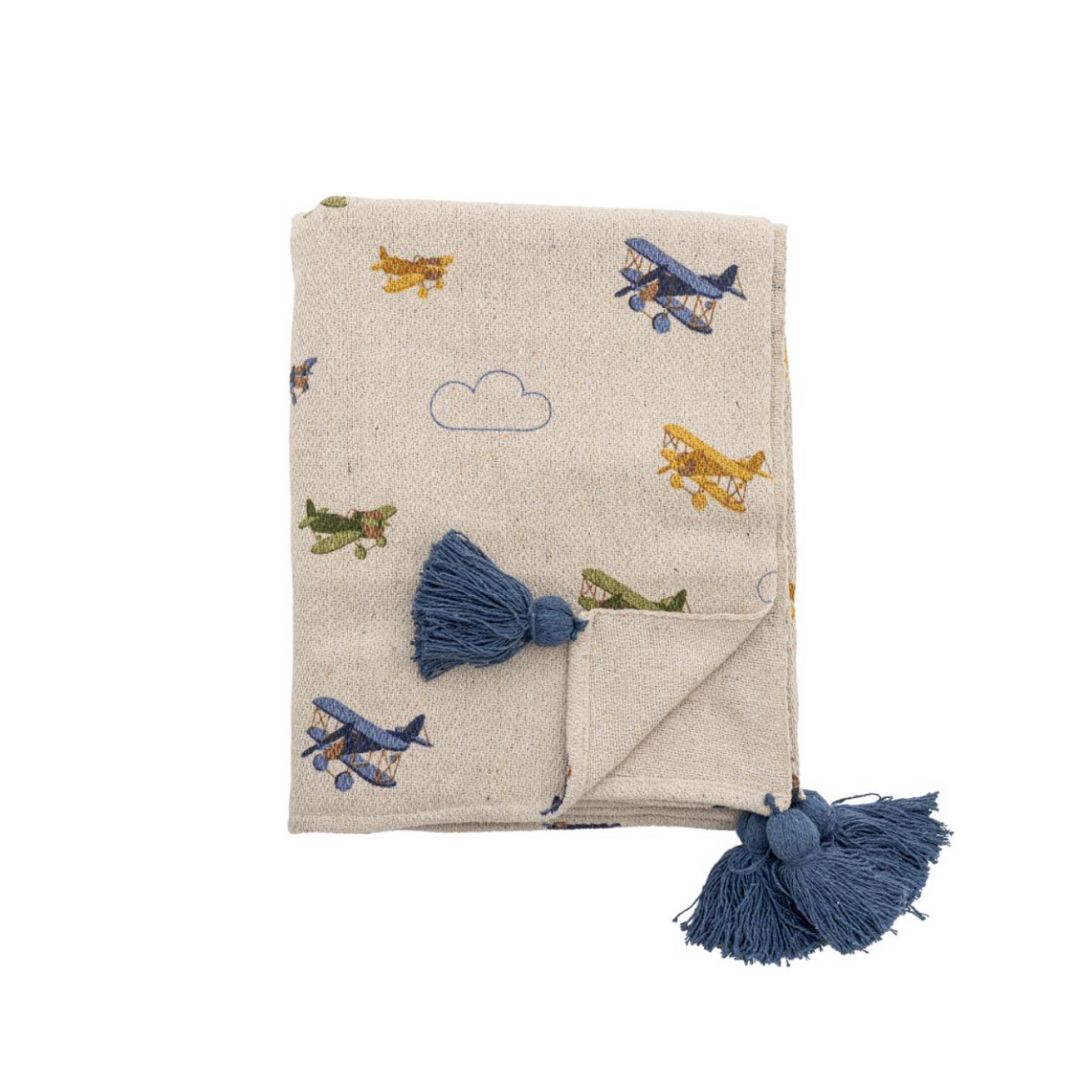 The Plane Cotton Throw, the best customized gift and gifts for her and for him from Inna Carton online shop Dubai, UAE!