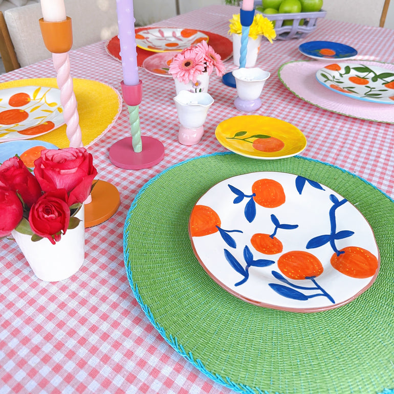 Tratorria Table Cloth | Pink, the best gift and gifts for him and for her from Inna Carton, the best online gift store in Dubai, UAE.