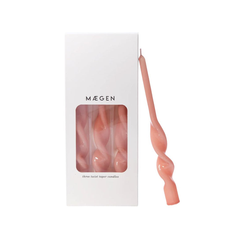 Twisted Taper Candle Set Plaster Pink, the best customized gift and gifts for her and for him from Inna Carton online shop Dubai, UAE!
