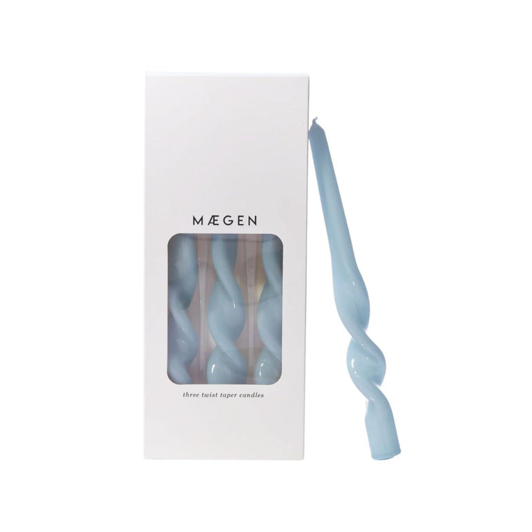 Twisted Taper Candle Set Cornflower Blue, the best customized gift and gifts for her and for him from Inna Carton online shop Dubai, UAE!
