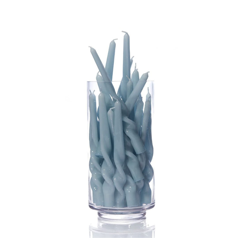 Twisted Taper Candle Set Cornflower Blue, the best customized gift and gifts for her and for him from Inna Carton online shop Dubai, UAE!
