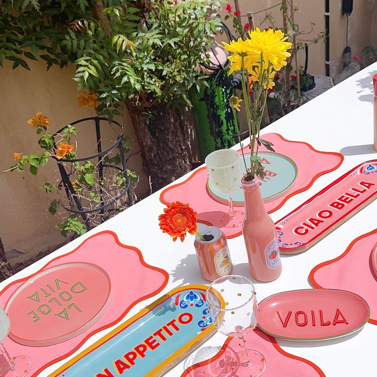 Voila Oval Plate, the best customized gift and gifts for her and for him from Inna Carton online shop Dubai, UAE!