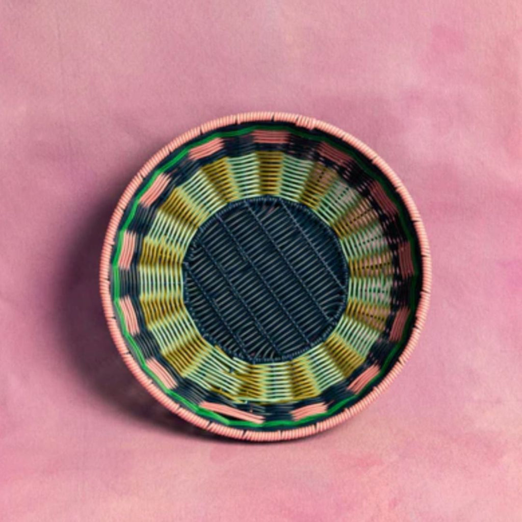 Woven Bowl | Pink & Navy, the best customized gift and gifts for her and for him from Inna Carton online shop Dubai, UAE!
