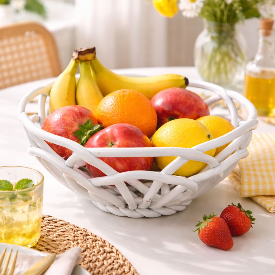 Woven Ceramic Bowl White, the best customized gift and gifts for her and for him from Inna Carton online shop Dubai, UAE!
