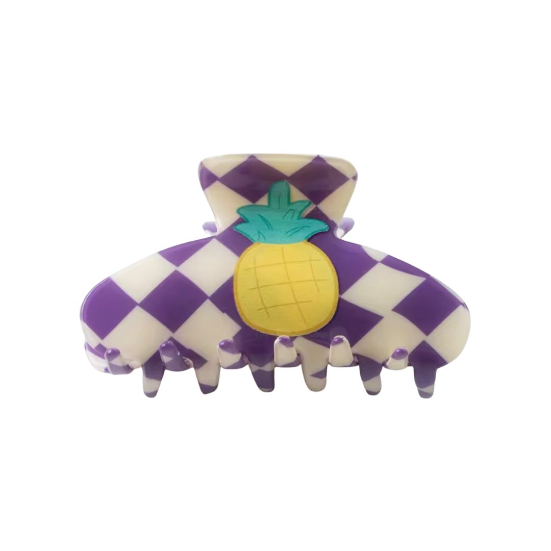 Checkered Pineapple Hair Claw Clip, the best customized gift and gifts for her and for him from Inna Carton online shop Dubai, UAE!
