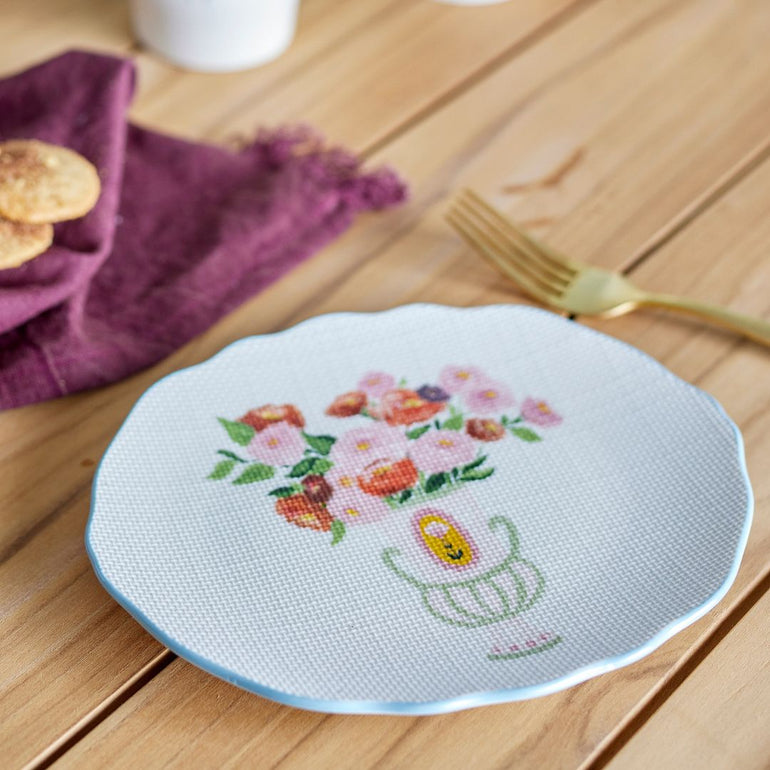 Dorothy Stoneware Plate | Blue, the best customized gift and gifts for her and for him from Inna Carton online shop Dubai, UAE!
